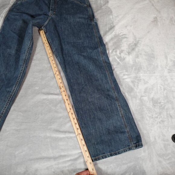 Vintage Lee Carpenter Dungarees Jeans Mens 38x32 Skater Grunge Y2K NEW - Picture 9 of 11